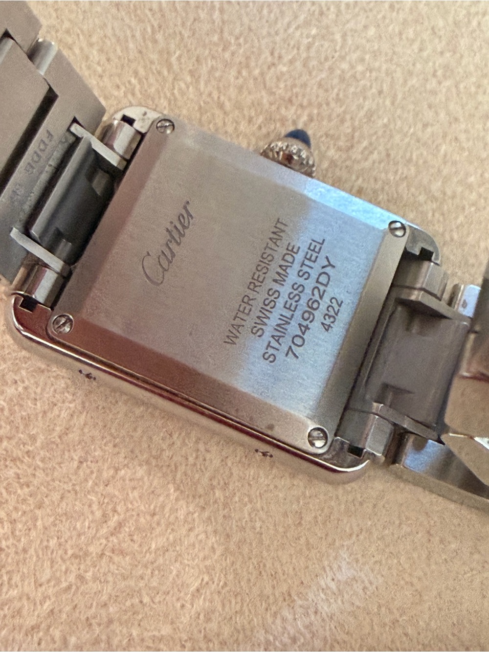 Cartier Tank Must De Cartier Watch Small Silver Roman Dial Steel Watch Ref 4322 - Picture 7 of 8